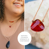 SoulKu Soul Shine Handmade Necklace, Empowering Jewelry With Healing Crystal, Inspirational Jewelry For Women, Mom & Sister, 2