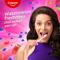 Colgate MaxFresh Watermelon Blast Gel Toothpaste, with Cooling Crystals, Watermelon Flavour, and Ultrafreeze Technology for Intense Freshness, 100g