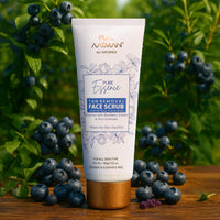 Pure Aatman De-Tan Face Scrub with Blueberry Extract & Rice Granules | Powerful Formula that Removes Tan, Blackheads, Sunburn | Gentle Exfoliator for Radiant Skin | Unclogs Pores | Only Natural Ingredient Used | Result Oriented | For Both Men & Women
