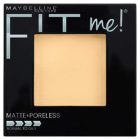 Maybelline New York Fit Me Matte Poreless Powder, 110 Porcelain, 8.5G And New York Fit Me Concealer For Oily Skin,10 Light, 6.8Ml, Cream