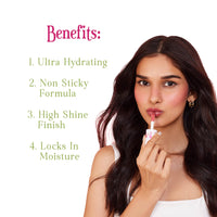 Tint Cosmetics Emily in Paris Hydrating Lip Gloss. Ultra-hydrating, Non-sticky Formula for a High-shine Finish. Non-sticky, Lightweight & Long-lasting with the Goodness of Grapeseed & Vitamin E Oil. Rosy Mocha (Pink), 5ml