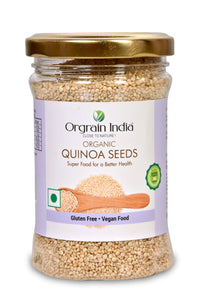 Orgrain India Organic Quinoa Seeds 400g (Pack of 2 * 200g) | Gluten Free, High Fibre, Best for Weight Loss | Company-Owned Farmlands