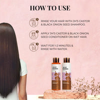 Just Herbs Black Onion Seed Hair care combo with Wooden Comb