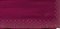 PUNYATHA CREATION Women's  & Girl's  Chanderi Chanderi Saree With Blouse Piece