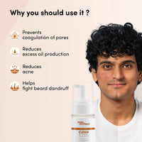 Man Matters 1% Salicylic Acid Oil Control Face Wash And 2% Salicylic Acid Defend Acne Spot Correction Gel For Men | 1% Glycolic Acid | Reduces Acne, Acne Spots & Blemishes 120ml