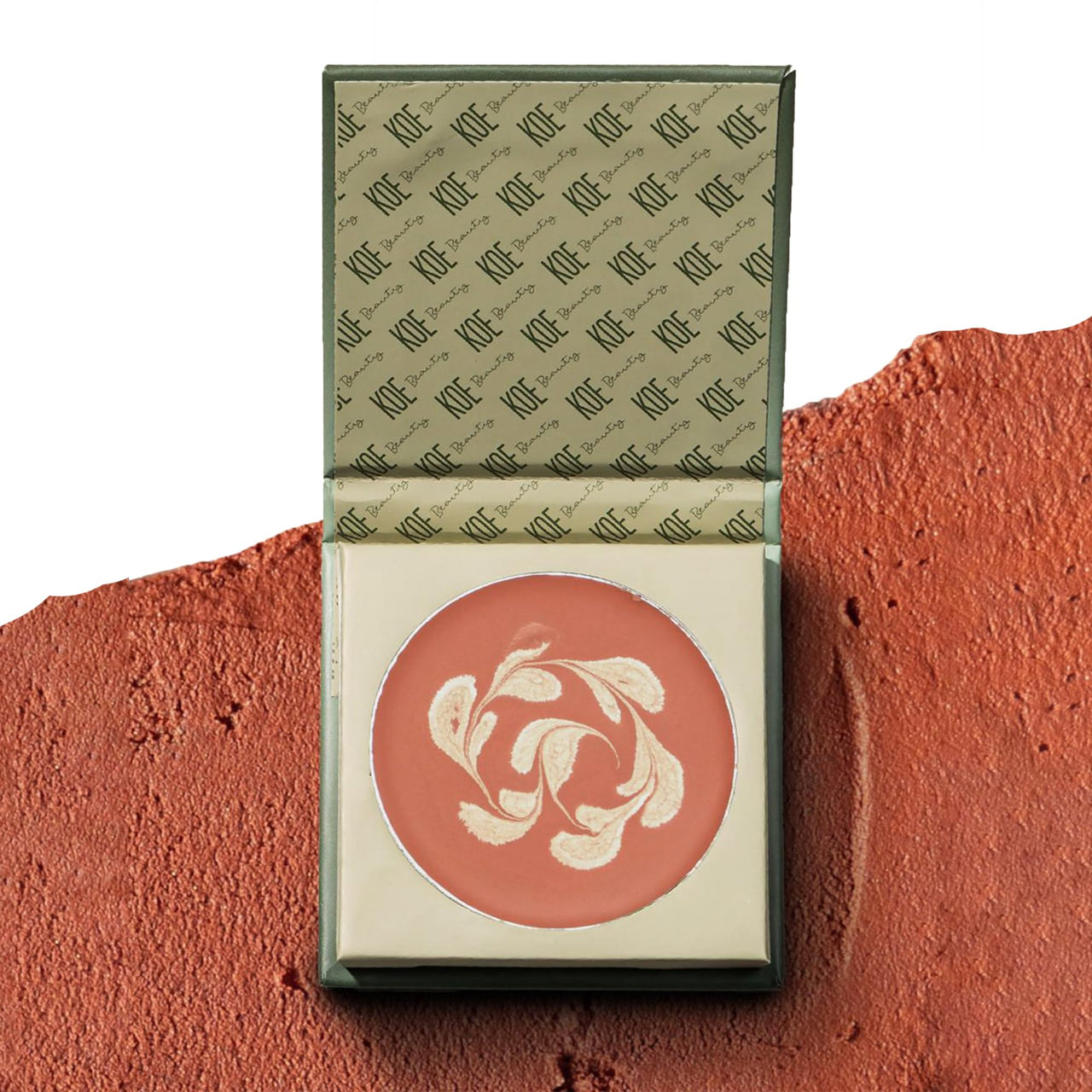 Koe Beauty Marbled Blush | Cream Blush Plus Highlighter | Old Fashioned | Bronzy Touch For A Sun-Kissed Look | Long Lasting | All Skin Types | Built in Mirror | 7g