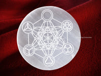 Selenite Crystal Charging Plate For Crystals And Healing Stones, 4.5