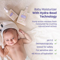 EQUALSTWO Baby Care Combo of Massage Oil (100ml) + Baby Cleansing Bar (75gm x 2) + Baby Moisturizer (200ml), All Skin Types, Hypoallergenic & Dermatologically Tested, Pack 3