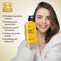 Botanic Hearth Hydrate & Soften Shampoo with Ceramide & Aloe Vera | Deep Moisture & Hair Repair | Strengthens & Smoothens Strands |Enhances Softness & Shine, 473ml