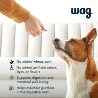 Wag Probiotic Supplement Chews for Dogs, Natural Duck Flavor, 160 count
