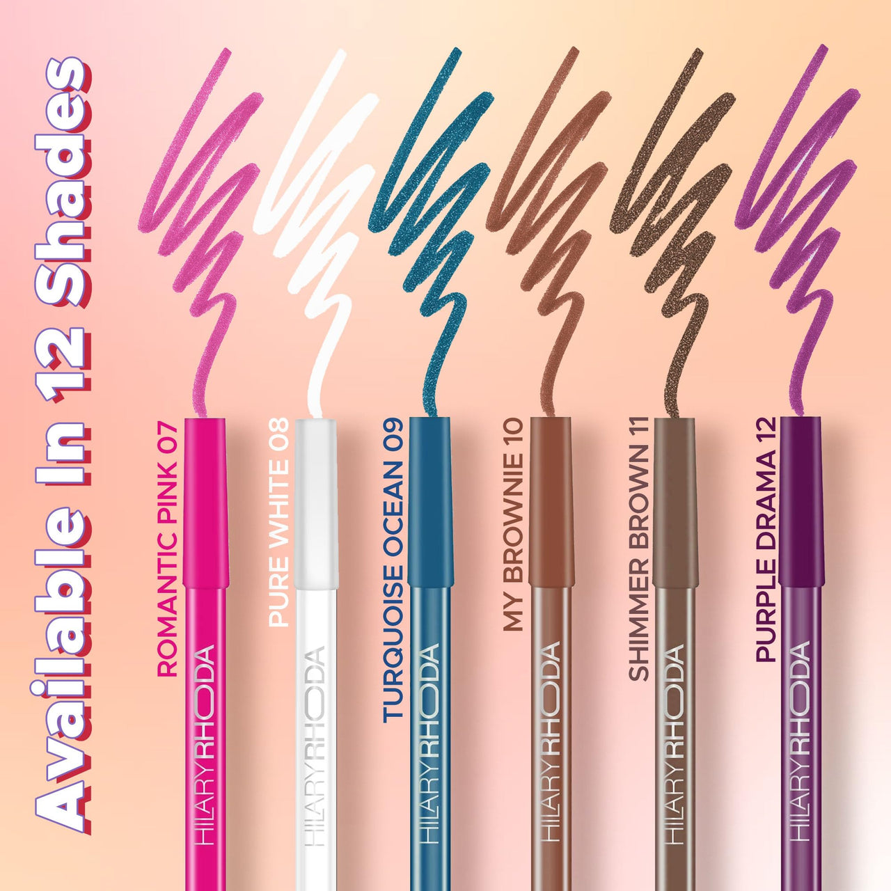 Hilary Rhoda Play n Blend Gel Eyeliner | One Stroke Application | Highly Pigmented | Matte & Shimmer Finish | 2 in 1 Smudger + Eyeliner | Butter Smooth Texture | 1.5g - (Black | Shade 03)