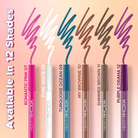 Hilary Rhoda Play n Blend Gel Eyeliner | One Stroke Application | Highly Pigmented | Matte & Shimmer Finish | 2 in 1 Smudger + Eyeliner | Butter Smooth Texture | 1.5g - (Black | Shade 03)