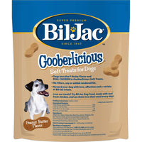 Bil-Jac Gooberlicious Soft Treats for Dogs - Puppy Training Treat Rewards, 10oz Resealable Double Zipper Pouch, Peanut Butter Flavor Chicken Liver Dog Treats (2-Pack) 10 Ounce (Pack of 2) 2-Pack