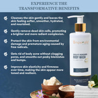 Imperiale Botanique Absolute Nourishing Body Wash | FDA Approved | Saffron, Niacinamide, Shea Butter & Silk Protein | Deeply Moisturizes, Softens & Nourishes for Radiant, Smooth Skin | Women & Men | 15 Herbs, 250 ML