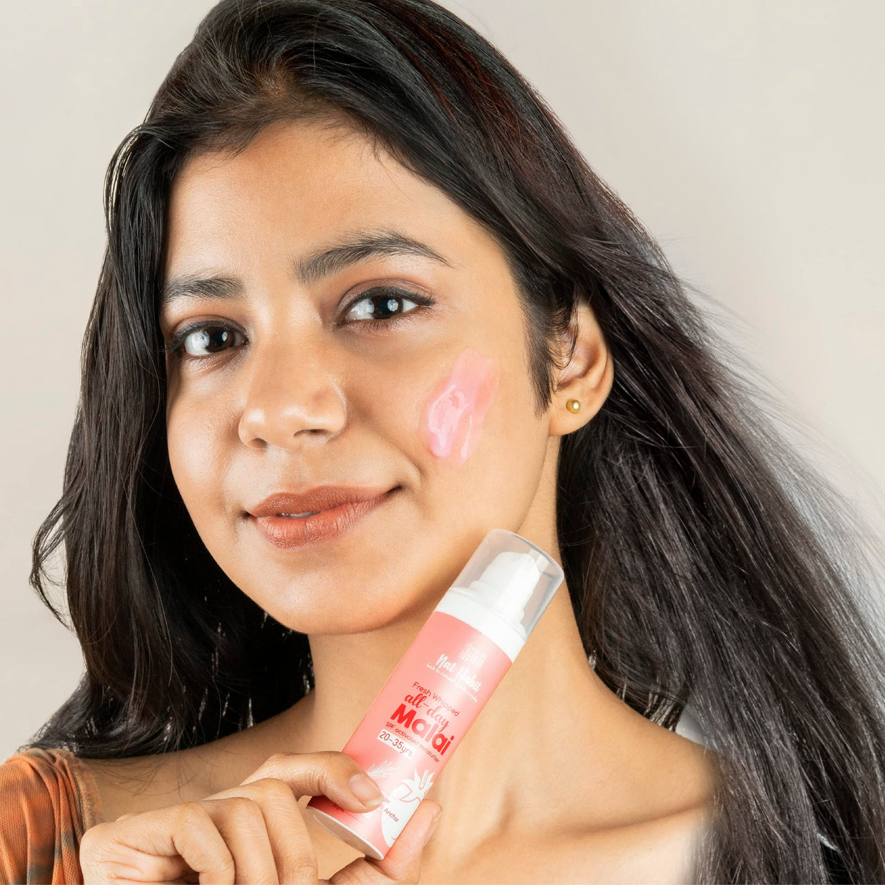 Nat Habit All Day Face Cream, Fresh Whipped Tomato Vetiver Face Malai, Vitamins B, E & C - Youth Anchor For Hot Humid Weather Moisturization & Sun Protection (Ages 20-35 yrs, 30g)