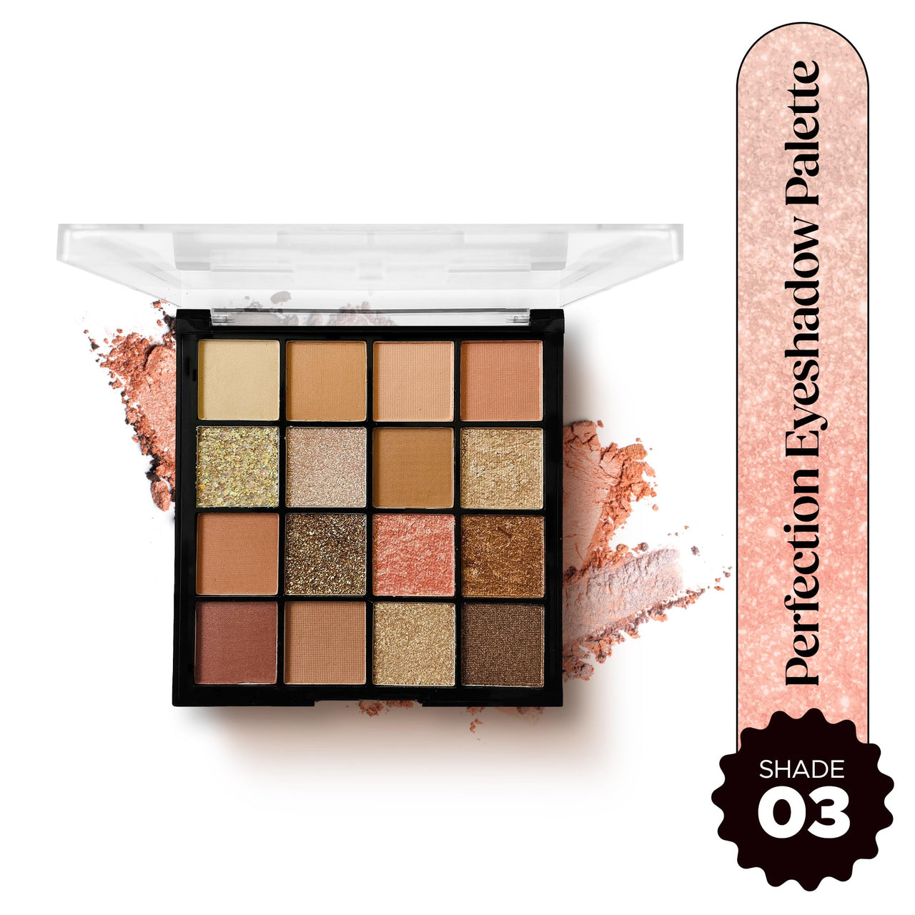 Hilary Rhoda Perfection Eyeshadow Palette|Highly Pigmented Eyeshadow Palette|Matte&Shimmer Finish|Long Lasting Eyeshadow For Women|Blendable Eyeshadow|20.8G|16 Shades (Shade 3),Multicolor