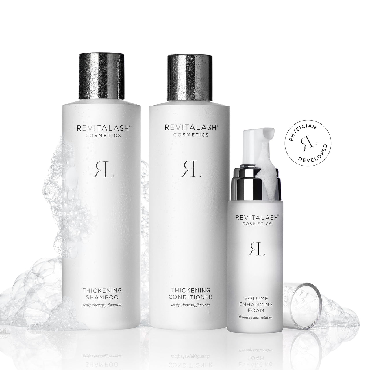 RevitaLash Cosmetics Hair Thickening Conditioner: Hypoallergenic, Cruelty-Free Scalp Therapy Formula - Boosts Volume | Strengthens Hair | Cruelty Free, 250 ml/ 8.5 Fl. Oz
