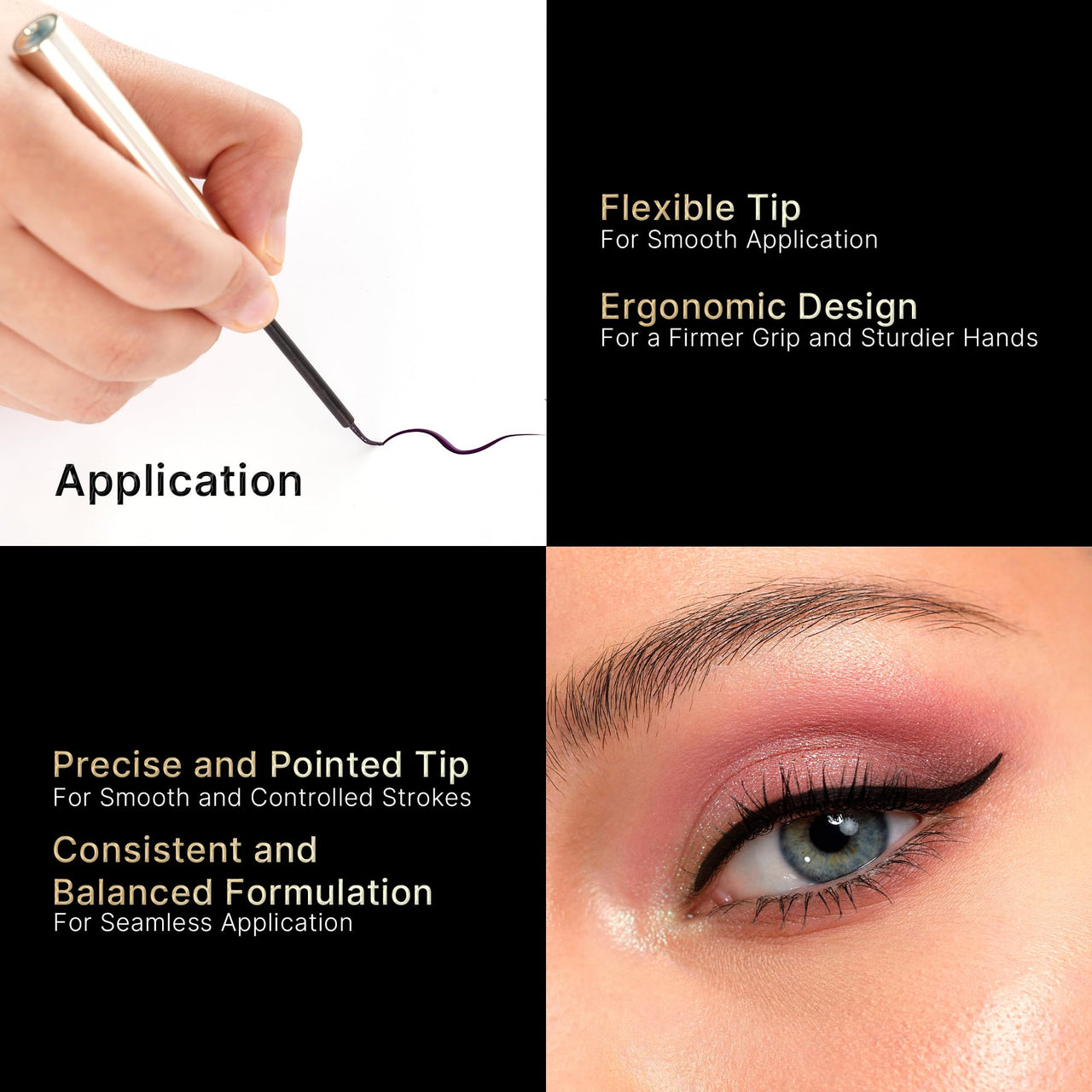 SWISS BEAUTY Select Here To Stay Semi-Matte Liquid Waterproof Eyeliner | With Precise & Pointed Tip | Smudge-Proof, Transfer- Proof | Shade- Wanderlust Blue| 3ml |