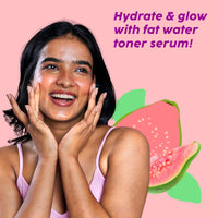 PLIX - THE PLANT FIX Guava & Roses Glow Fat Water Toner Serum | 2-in-1 Toner serum | Fades Blemishes, Tightens & Cleanses Pores | Soothes Redness & Irritated Skin | 150ml