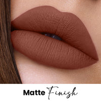 Seven Seas Matte Mood Non Transfer Crayon Lip Color With Sharpner | Matte Finish | Long Lasting Crayon Lip Color for Women (Caramel Brown)