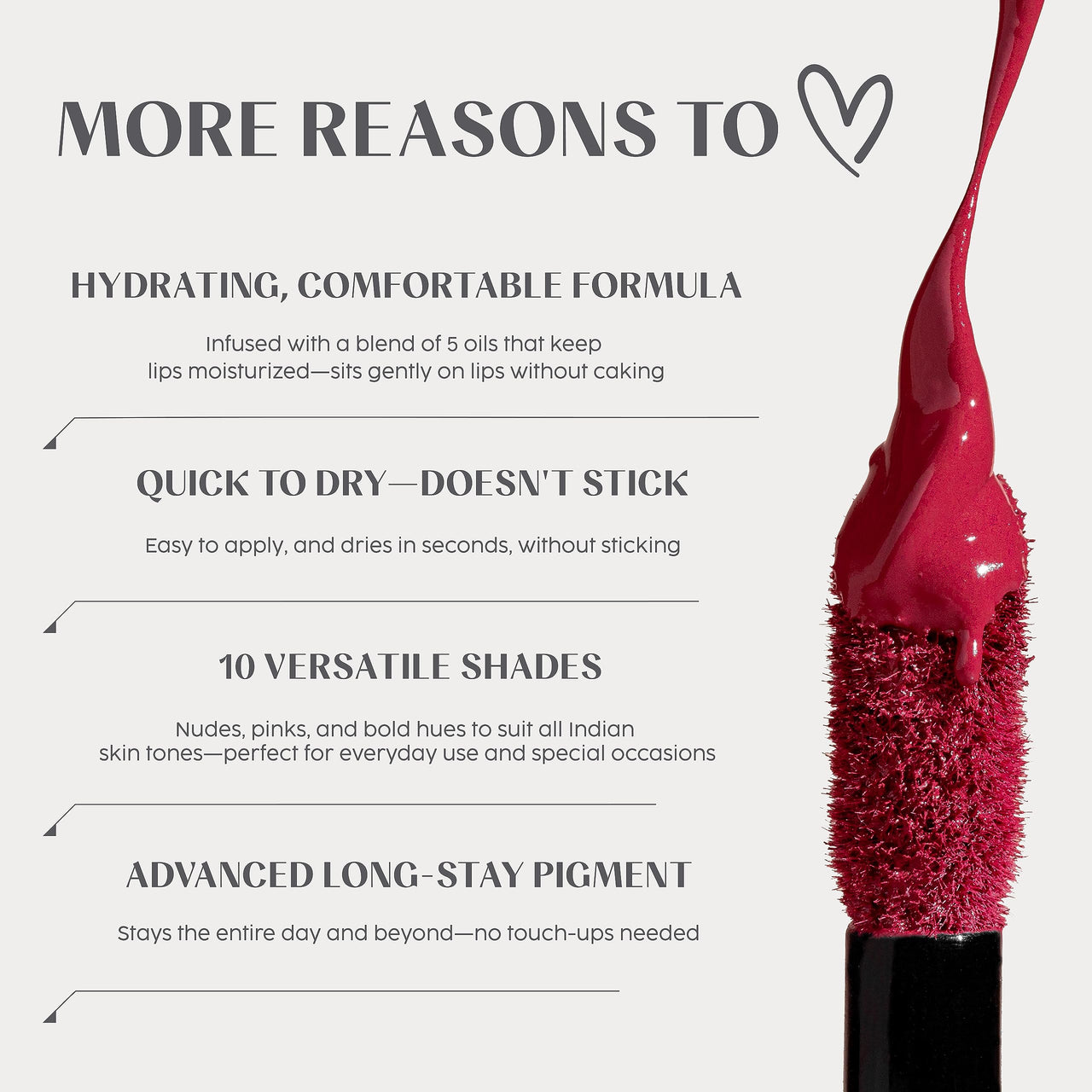 House of Makeup Hydrating Liquid Lipstick | Nude Shades | Comfy for Women | Everyday Wear | Matte Finish | 5 ml | Watermelon Punch