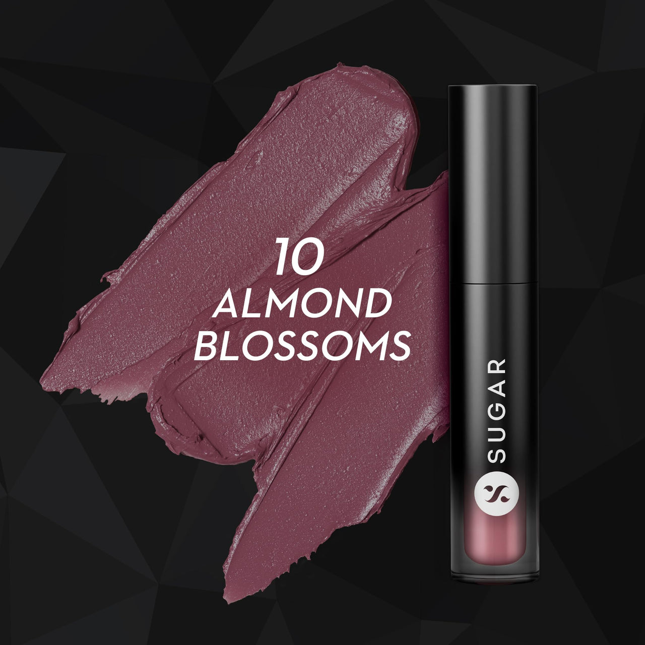 SUGAR Cosmetics Mousse Muse Lip Cream | Lasts 24+ Hrs | Creamy Mousse Lipstick | Waterproof & Smudgeproof | 5ml - 10 Almond Blossoms
