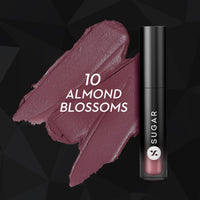 SUGAR Cosmetics Mousse Muse Lip Cream | Lasts 24+ Hrs | Creamy Mousse Lipstick | Waterproof & Smudgeproof | 5ml - 10 Almond Blossoms
