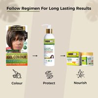 INDUS VALLEY Natural Damage Free Gel Colour Medium Brown With Hair Ultima Spa (175 ml)