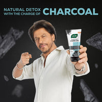 Joy Activated Charcoal Face Wash for Oily Skin 150ml x 2 | Controls Oil & Removes Dirt & Blackheads | Fights Pollution, Reduces Acne & Pimples For a Clearer & Smoother Skin