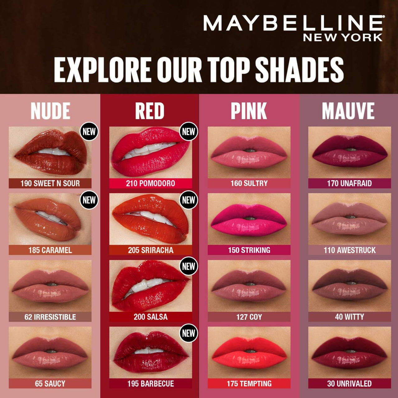 Maybelline New York Superstay Vinyl Ink - Longwear Shine Lip Color, Sweet n Sour, 4.2ml