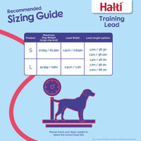 HALTI Training Leash - Multifunctional Double-Ended Dog Leash, Ideal for Anti-Pulling Dog Training. Easy to Use, Lightweight, Soft & Durable. Suitable for Puppies and Small Dogs (Size Small, Red)