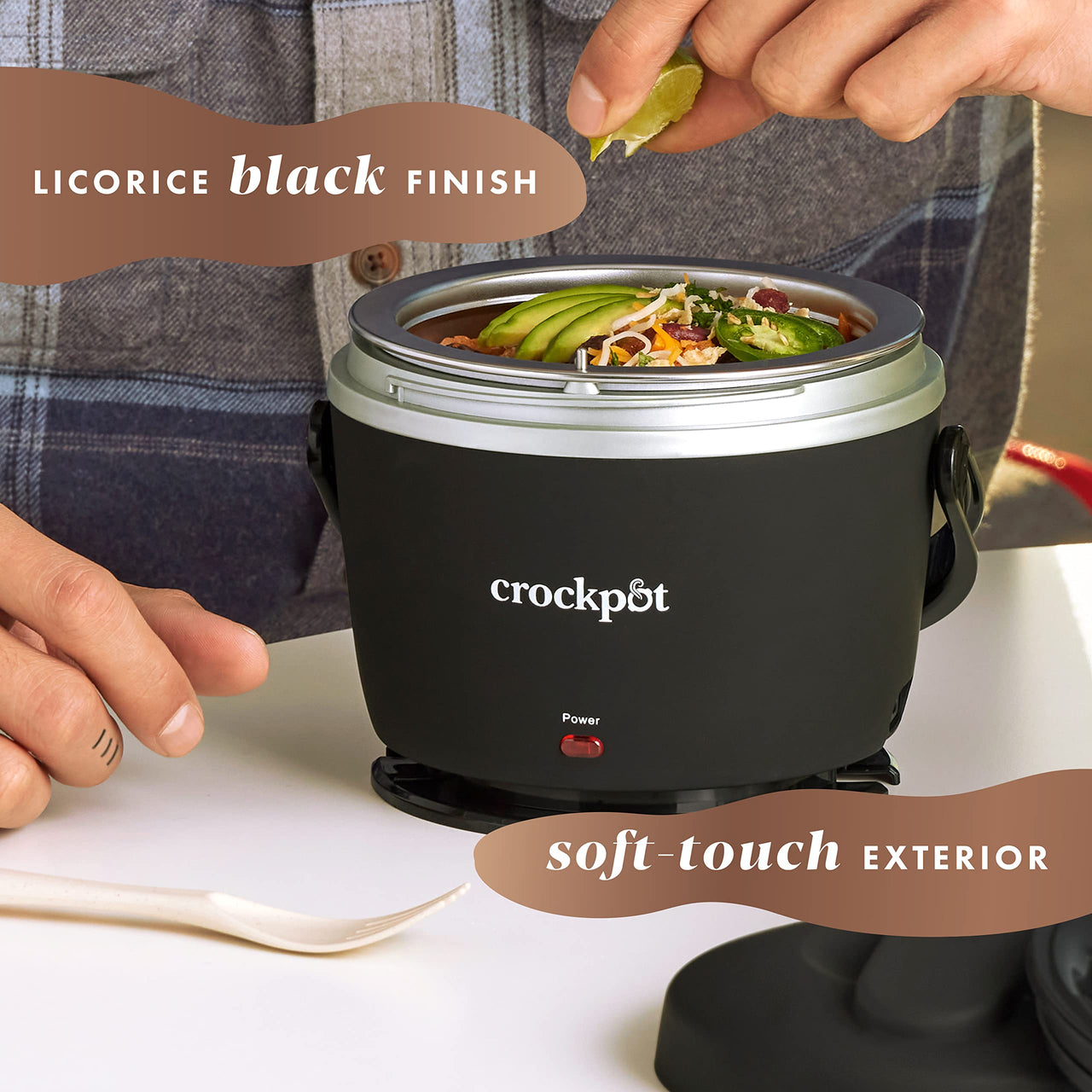 Crock-Pot Electric Lunch Box, Portable Food Warmer for Travel, Car