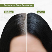 INDUS VALLEY Damage Free Natural Gel Hair Colour for Women | Ammonia & PPD Free Organic Hair Colour with 100% Grey Coverage, Long Lasting Conditioning Hair Color | Dark Brown 3.00, 220 ml - Pack of 3
