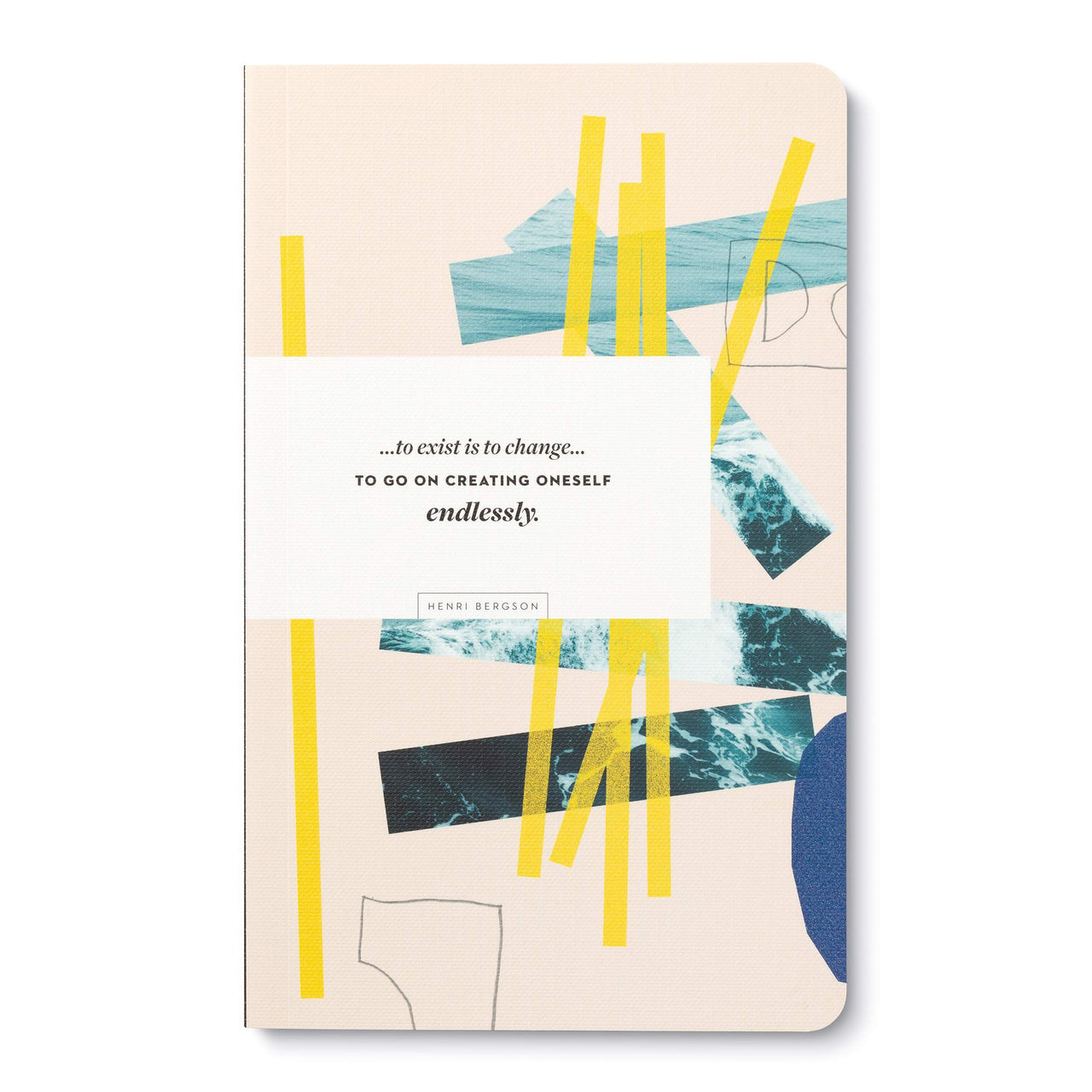 Compendium Softcover Journal - To exist is to change… to go on creating oneself endlessly. – A Write Now Journal with 128 Lined Pages, 5″W x 8″H …to exist is to change...to go on creating