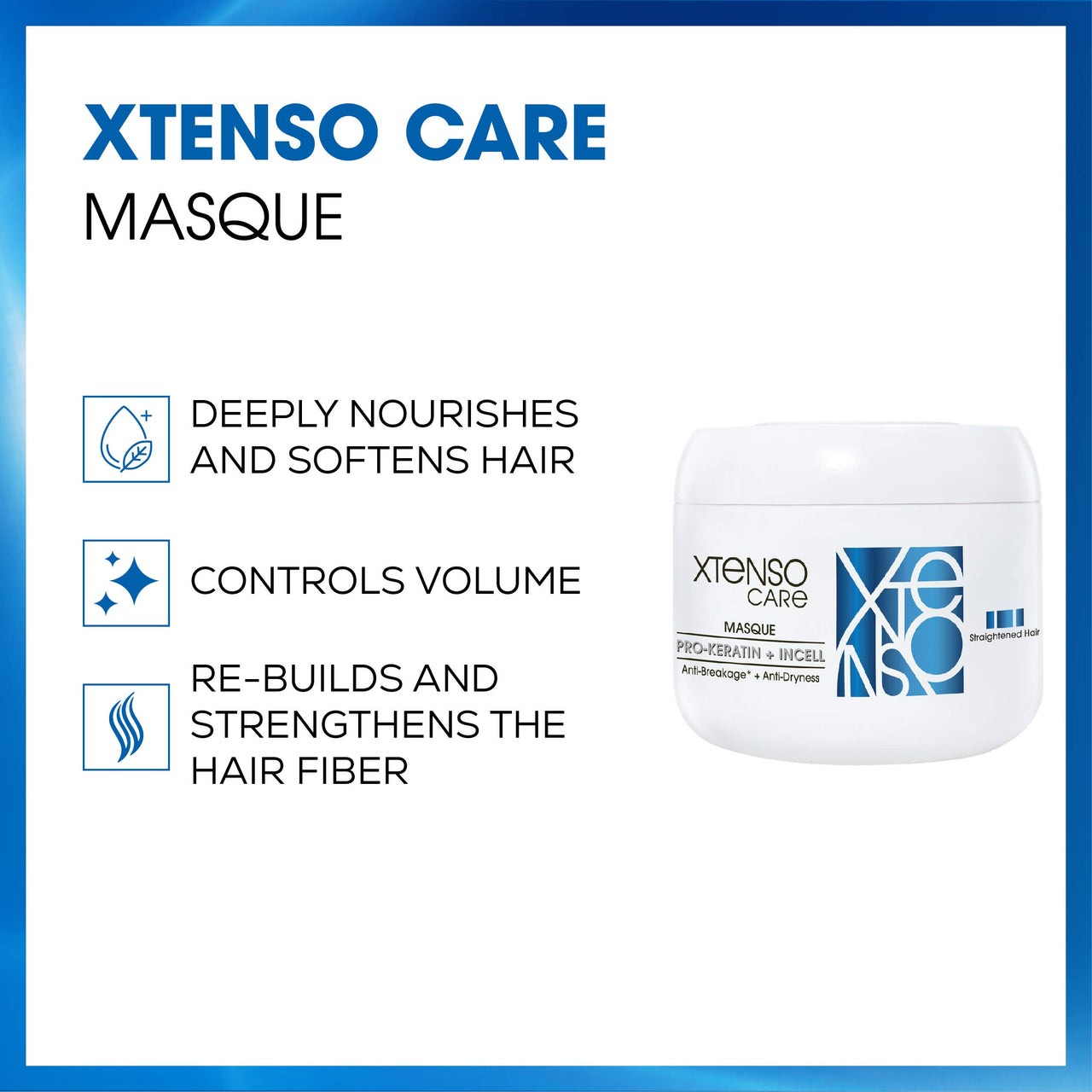 L'OREAL PROFESSIONNEL PARIS Xtenso Care Masque 196 Gm, For Straightened Hair & L'Oréal Professionnel Serie Expert Liss Unlimited Blow Dry Serum 125 Ml, For Frizz-Free Hair