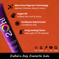 2.Oh! Italian- Orange Hair Color For Women & Men | Ammonia-Free DIY Semi Permanent Hair Color | Enriched with Argan Oil | Lasts upto 12-15 Washes | Pack of 2
