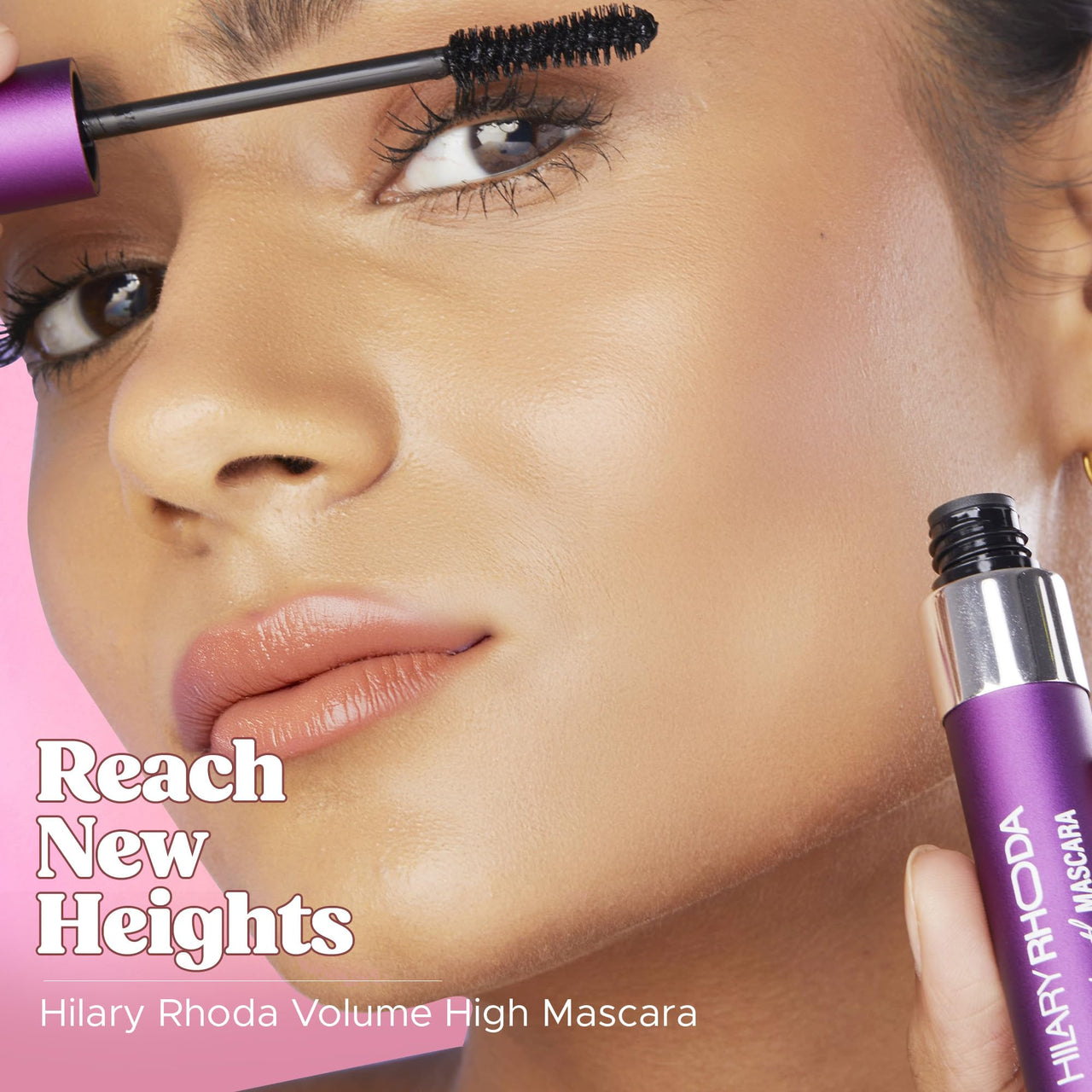 Hilary Rhoda Volume High Mascara | Smudge-free & Water-resistant Mascara | Volumising & Lash-Lift Effect | Long-Wear & Black Mascara | 7.5ml