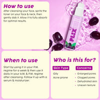 The Plant Fix Plix Jamun Active Acne Range With Cleanser, 2% Salicylic Acid Serum, Smoothie Moisturizer, & Toner l Reduces Active Acne l Detoxifies The Skin l Soothes Redness l All Skin Types
