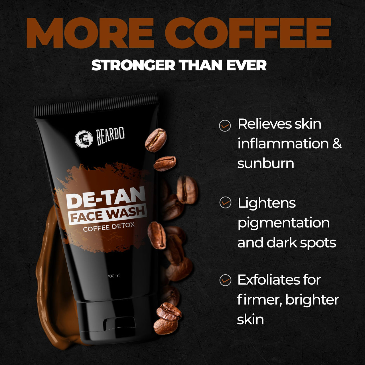 Beardo Ban the Tan Kit | Grooming kit for men | Detan Facewash for men with Coffee extracts & Vitamin E| Detan Face Scrub for Men | Gift Hamper | Gift for husband | Gift for boyfriend