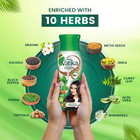 Dabur Vatika Enriched Coconut Hair Oil - 300ml | For Strong, Thick & Shiny Hair | Clinically Tested to Reduce 90% Hairfall in 4 Weeks | Prevents Dull & Damaged Hair | Enriched with 10 Herbs