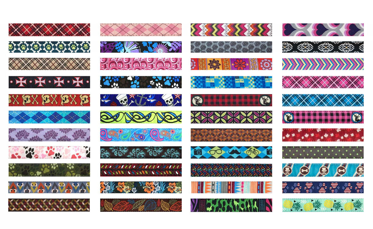RC Pets 1" Martingale Training Collar, Medium, Pitter Patter Chocolate