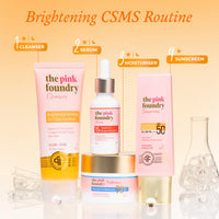 The Pink Foundry's Brightening & Exfoliating Vitamin C Face Wash suitable for all Skin Types | Daily Cleanser | Deeply Cleanses Skin, Reduces Tan, Dullness & Evens Out Skin Tone | 100ml