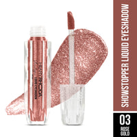 Hilary Rhoda Showstopper Liquid Eyeshadow | Gel-Based Formula | Shimmer Finish | Highly Pigmented | Blends Easily | Create Versatile Looks | 2ml (Rose Gold - Shade 03)