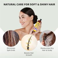 Rey Naturals Premixed Castor Plus Lavender Essential Oil For Hair Growth | Lavender Oil For Hair | Soothes Scalp & Balance Dandruff | Lavender Oil For Skin, Healthy Hair & Nourished Scalp - 200 ml