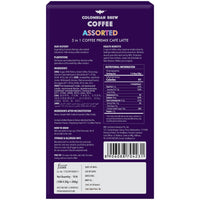 Colombian Brew 3 in 1 Assorted Instant Coffee Premix Cappuccino, Nutty Hazelnut, Vanilla Caramel, Double Choco Mocha,2 in 1 Strong, 2 Sachet per flavour (Pack of 2)