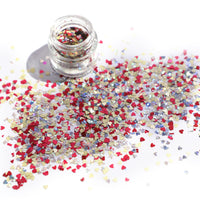 Loose Glitter Eyeshadow Powder Shiney Glitter (Hearts)
