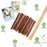 Nature Gnaws Small Bully Sticks for Dogs - Premium Natural Beef Dental Bones - Long Lasting Dog Chew Treats for Small Dogs & Puppies - Rawhide Free