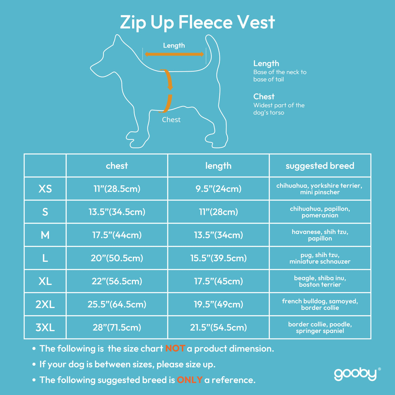 Gooby Zip Up Fleece Dog Sweater - Blue, Large - Warm Pullover Fleece Step-in Dog Jacket with Dual D Ring Leash - Winter Small Dog Sweater - Dog Clothes for Small Dogs Boy and Medium Dogs