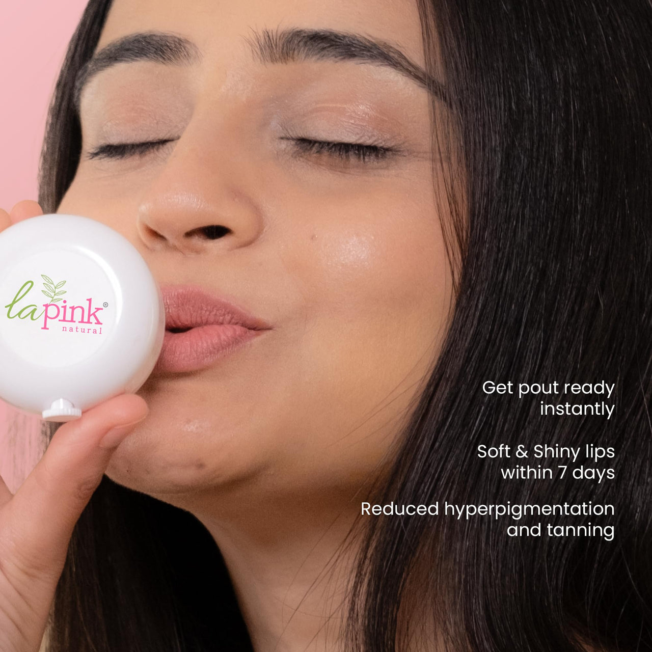 La Pink Strawberry Tinted Lip Balm | With Shea & Kokum Butter | Deep Nourishment & Hydration | Soft & Smooth Lips | 100% Microplastic-Free | 15g