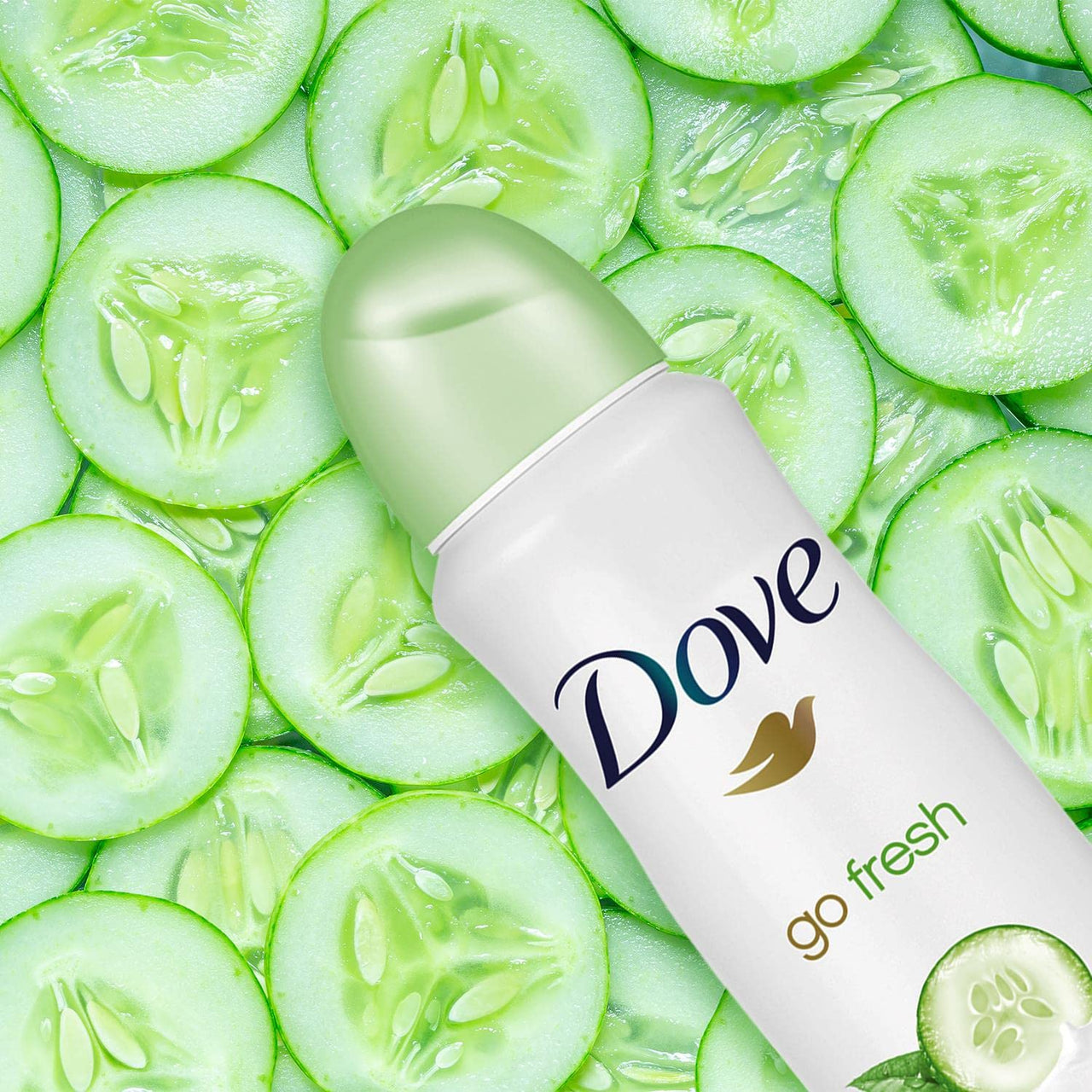 Dove Antiperspirant Cucumber & Green Tea Deodorant, 150ml | Long-Lasting Freshness & Gentle Skin Care For All-Day Protection